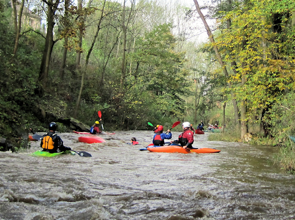 Peřej před mostem v Mladoticích Peřej před mostem v Mladoticích