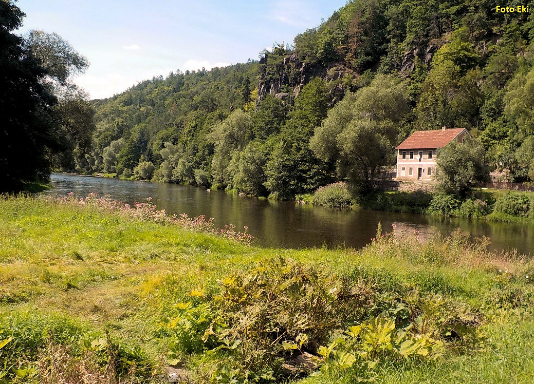 rkm 135,2 Konec plavby u ústí potůčku v osadě Kotvina rkm 135,2 Konec plavby u ústí potůčku v osadě Kotvina