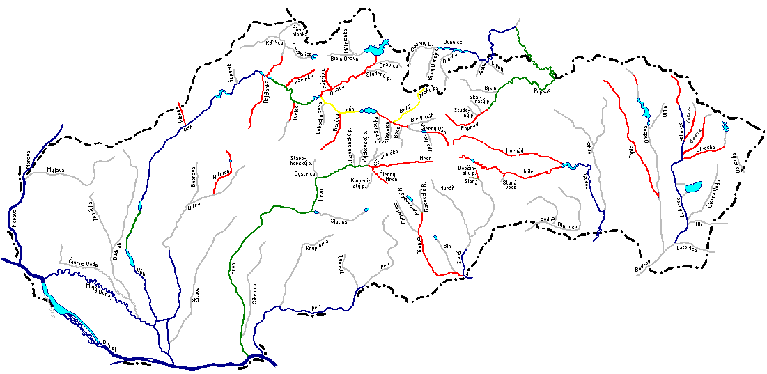 mapa Slovensko