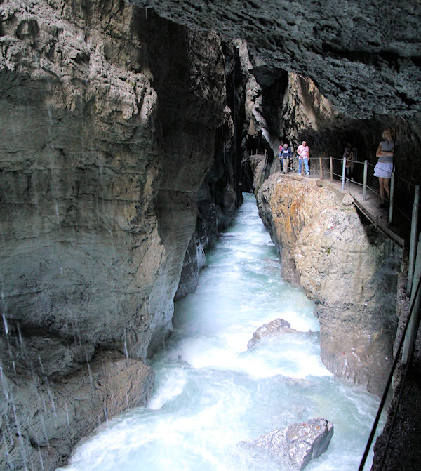 soutěska Partnachklamm soutěska Partnachklamm