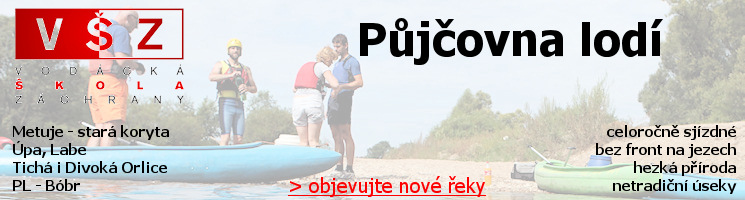 Půjčovna lodí na Metuji