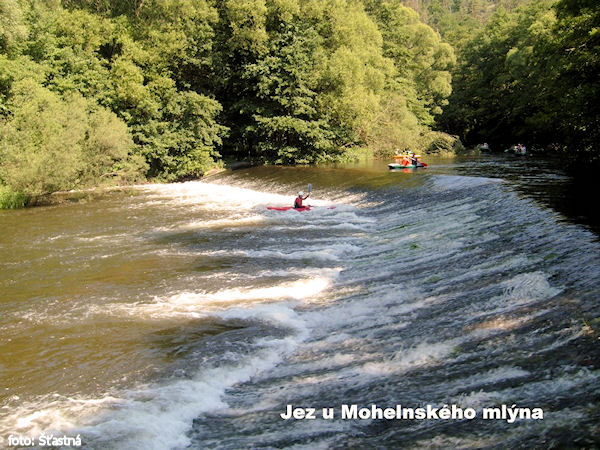 rkm 57,9 jez Mohelenský mlýn rkm 57,9 jez Mohelenský mlýn