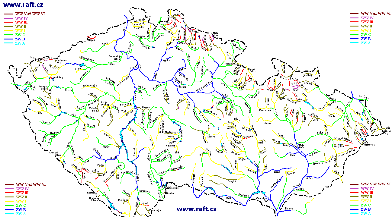 mapa CR