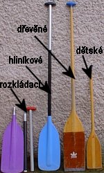 Ruzne druhy padel na kanoi Ruzne druhy padel na kanoi