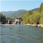 Jediný jez na trase v Unzmarktu 08/2024