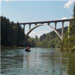 Vysoký most nad řekou Mur před městem Judenburg 08/2024