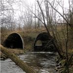 Tunel pod silnicí č. 7  6.3.2022, stav 31cm (0,95m3/s) v Postoloprtech