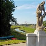 Silniční most přes Mrlinu v Křinci, červen 2025