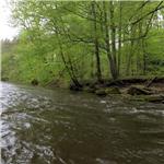 Pod Červeným mostem, vodočet Slatina, stav: 67 cm, 13.8 m3/s