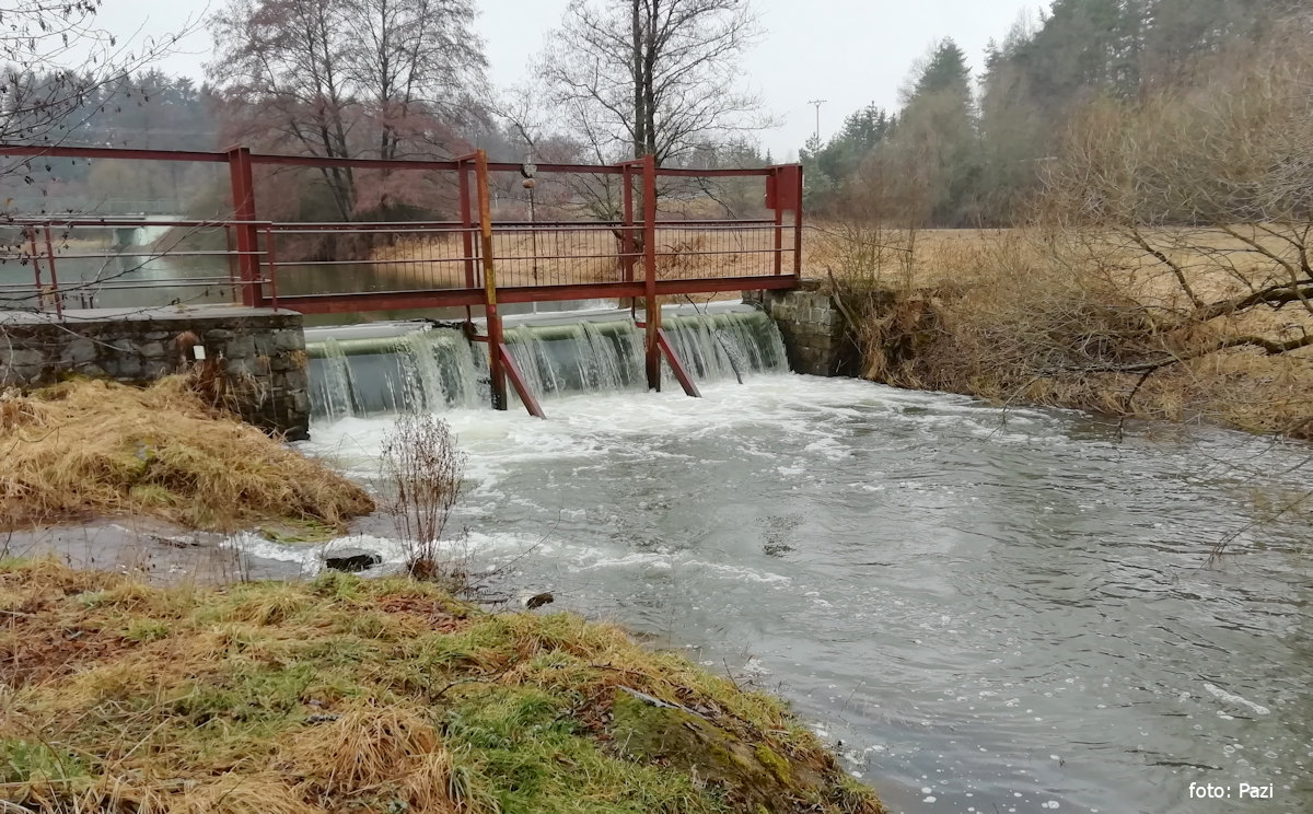 rkm. 37,7 Stavidlový jez (2.3.2019)