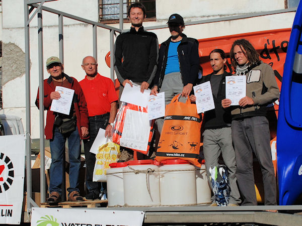 Vyhlášení výledků muži Vyhlášení výledků muži