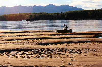 Liard, břeh