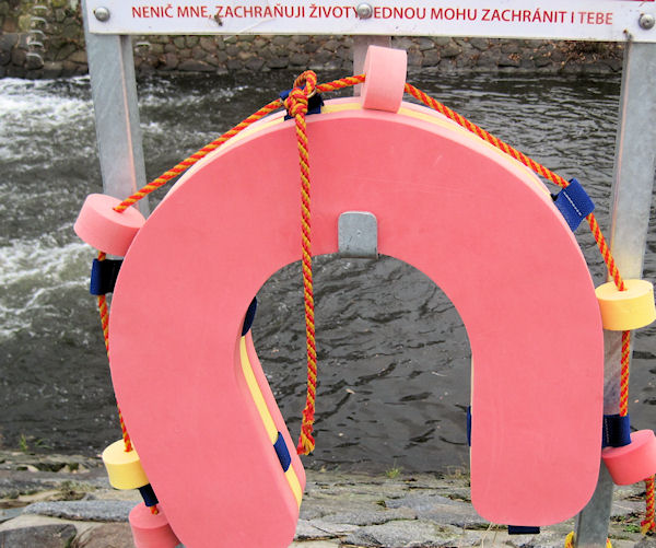 Ukradené lano u záchranné podkovy