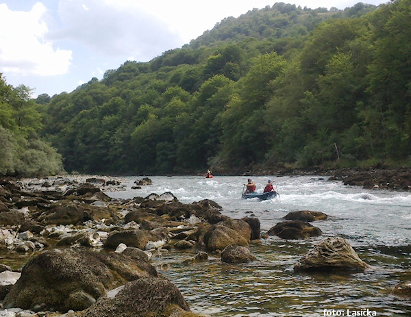 Drina bez vody z přehrady