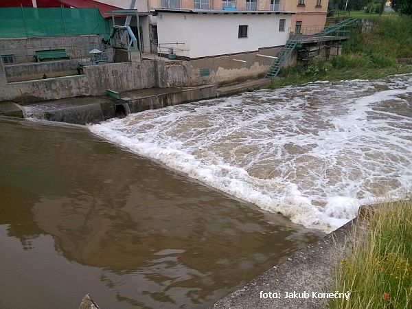 rkm. 15,0 Moravský Krumlov - 80 cm na vodočtu