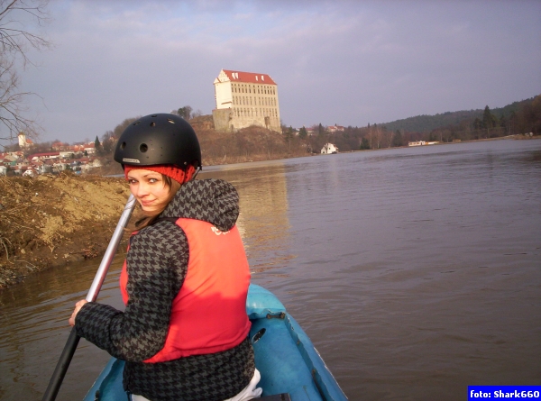 Vzdutí Podhradského rybníka, město Plumlov