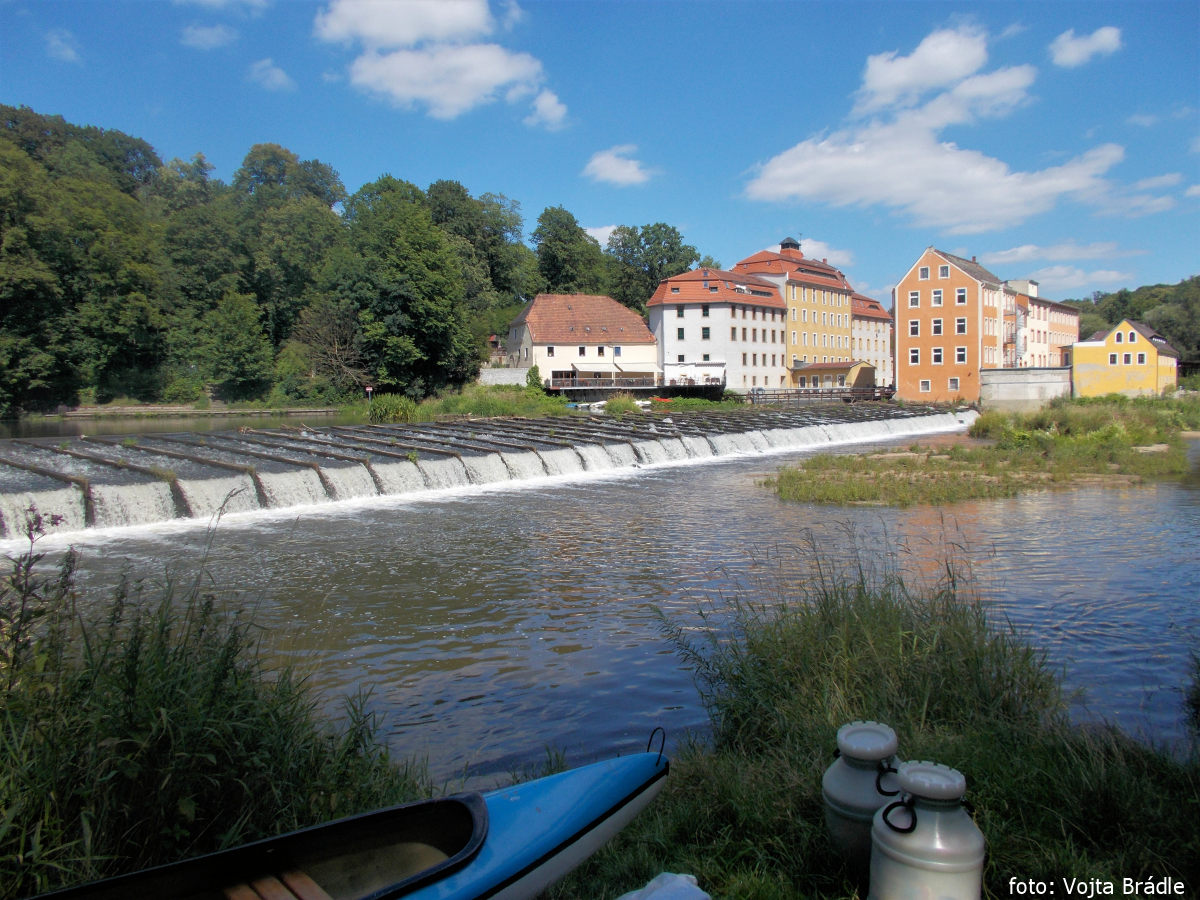 rkm. 154,4 Jez u Obermühle ve Zhořelci