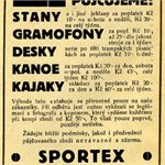 Inzeráty v časopisu Tramp: vodácká výbava v roce 1929
