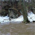 Maršovské údolí, stav: 78 cm, 6.15 m3/s na vodočtu v Maršově 