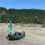 Isar pod městem Icking za 300 m3/s