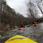 Před Dlugopole - Zdrój, 5.3.2019, 5,4 m3/s v Bystrzyca Klodska