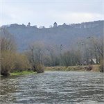 Silueta hradu Helfštýn za Týnem nad Bečvou