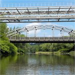 Železniční most přes Ostravici 2024, 4,5 m3/s