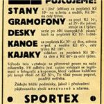 Inzeráty v časopisu Tramp: vodácká výbava v roce 1929